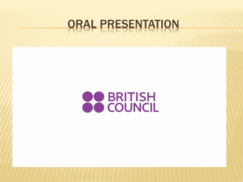 Oral presentation